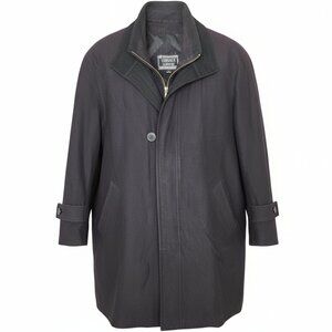 Versace Classic VZ Micro Suede Removable Wool Lined Full Zipup Jacket Size Large